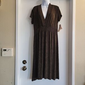 Made in heaven brown and black ready to wear dress
